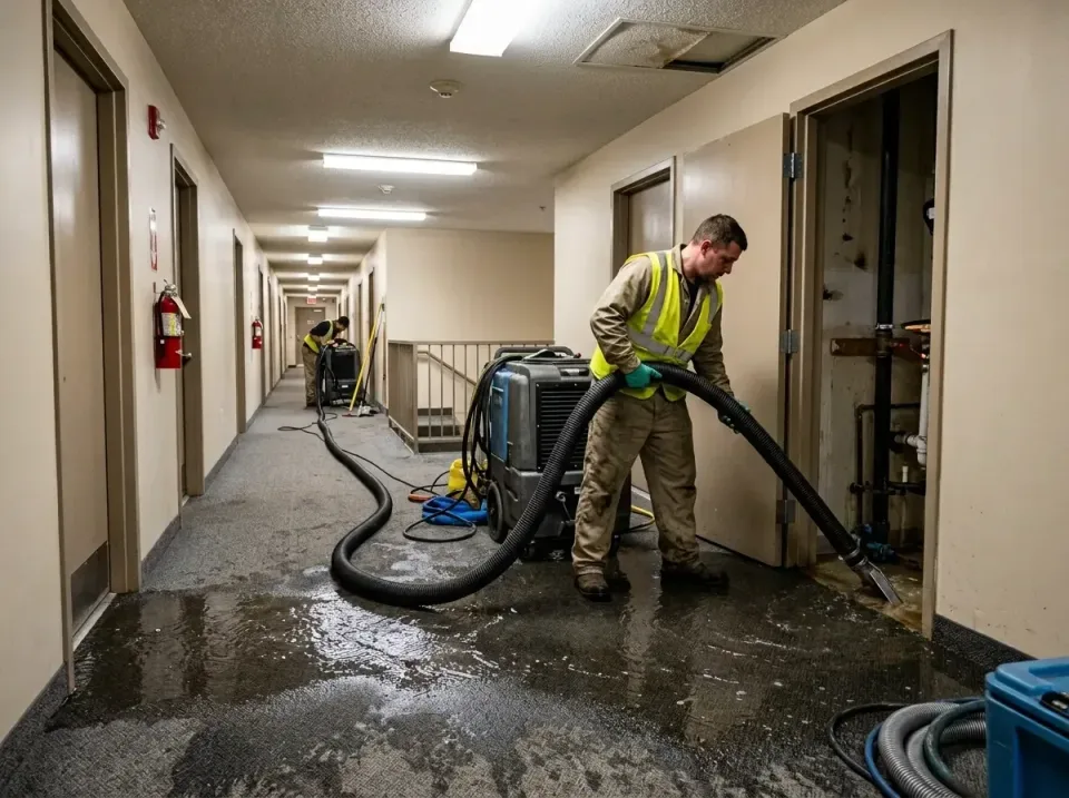 multi-unit-apartment-hallway-f-005 — frequently asked questions, Emergency Burst Pipe Water Extraction & Removal in Sandy Ho…